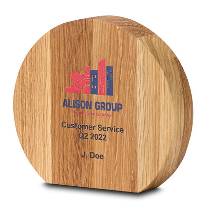 18.5cm x 20.5cm x 3.5cm Beech Circle Award E162901