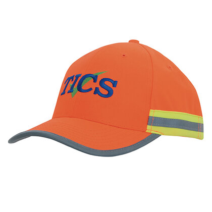 3030 - Hi-Vis Cap with Reflective Tape E169701