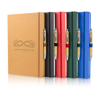 Notes London A4 Envirobook & Pen Set E166201