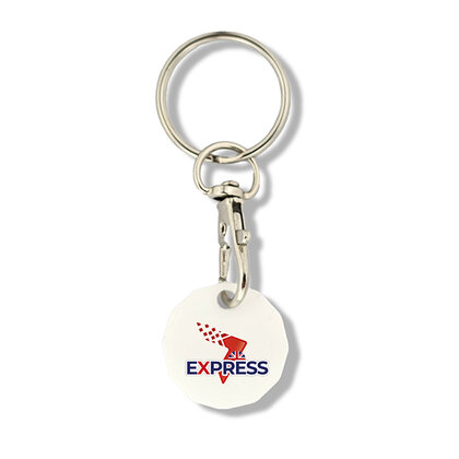 Express Promotional Trolley Coin Key Ring E1615105
