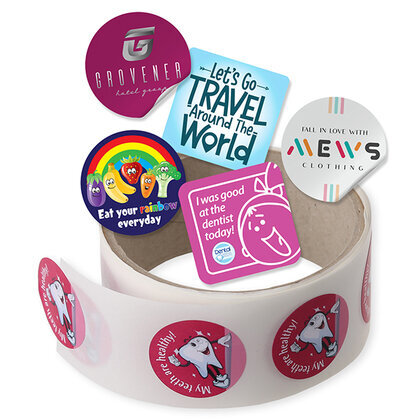 50mm PAPER STICKERS ON ROLLS E1614402