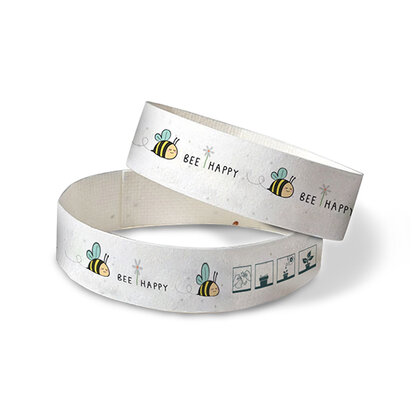 Seeded Paper Wristbands E1612207