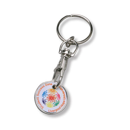 PRINTED TROLLEY COIN KEY RING E1614101