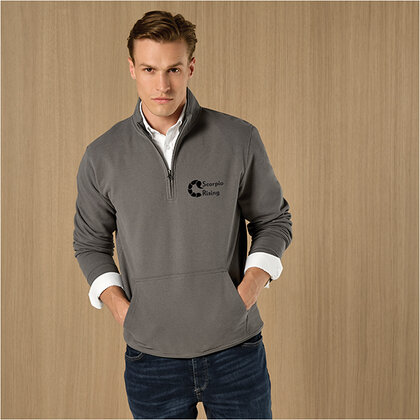 KK339 Kustom Kit Regular Fit PIQUE 1/4 Zip Sweatshirt with Kangaroo Pocket E1610108