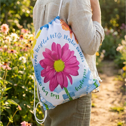 Full Colour Recycled PET Drawstring Bag E168910