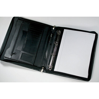 Malvern A4 Zip Round Folder with Removable Ring Mechanism E167901