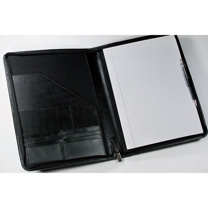 Melbourne A5 Non-Zipped Folder in Black or Tan E167906