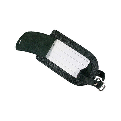 Melbourne Luggage Tag in Black E169306