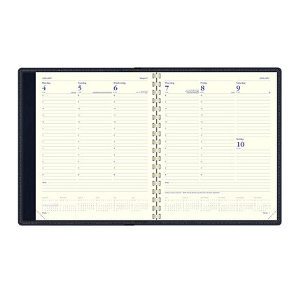 Plusfile Comb Bound Quarto Weekly Diary E1614805