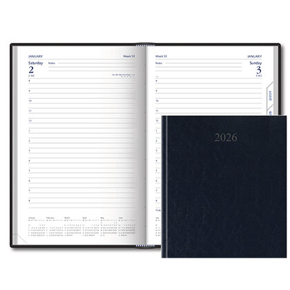 Plusfile Casebound Daily A5 Diary E1614803