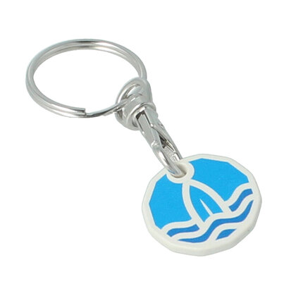 100% Recycled Trolley Coin Key Ring E1614105
