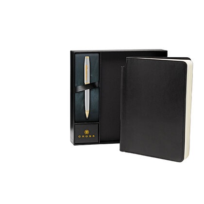 NEW - Cross Medium Journal and Foundry Ball Pen Gift Set E162402
