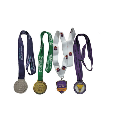 DIE STAMPED MEDAL WITH PRINTED RIBBON E1613306