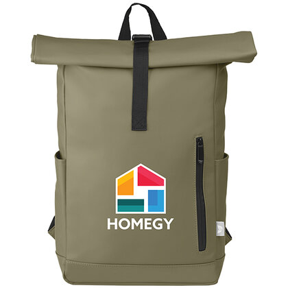 Malm&ouml; - Rolltop Waterproof Recycled Backpack E168303