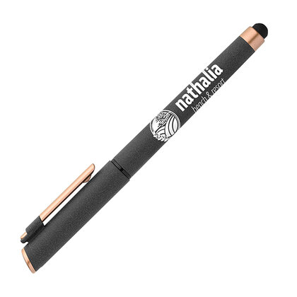 York Recycled Plastic Bronze Trim Stylus Gel Pen E161804