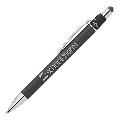 Orbit Spinner Chrome Metal Pen with Stylus E161807