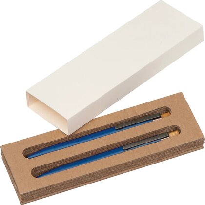 Writing set made from recycled aluminium SIEGFRIED