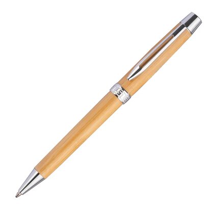 Bamboo pen with twist in bamboo case ROSEMARY