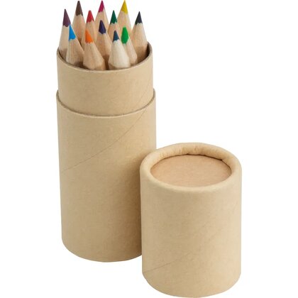 12 piece coloured pencil set FRANCISCO