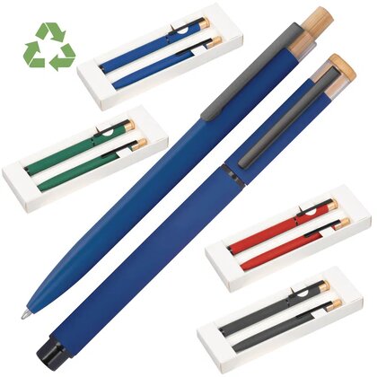 Writing set made from recycled aluminium RAFFAELE