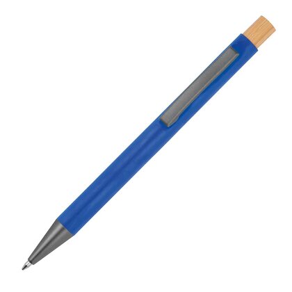 pen made from recycled aluminium with bamboo pusher ROSARIO