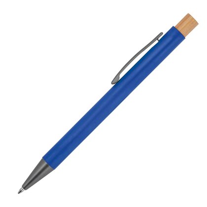 pen made from recycled aluminium with bamboo pusher ROSARIO