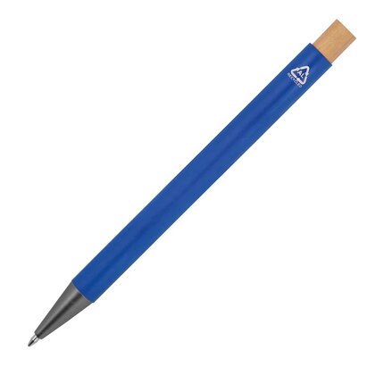 pen made from recycled aluminium with bamboo pusher ROSARIO