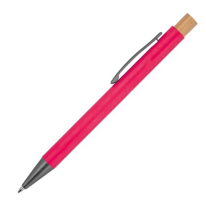 pen made from recycled aluminium with bamboo pusher ROSARIO