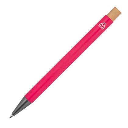 pen made from recycled aluminium with bamboo pusher ROSARIO