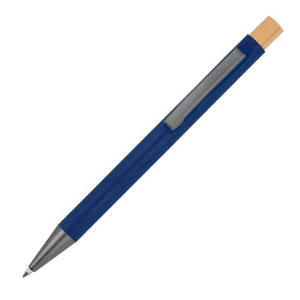 pen made from recycled aluminium with bamboo pusher ROSARIO