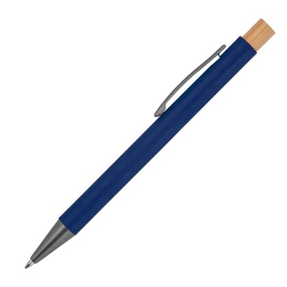 pen made from recycled aluminium with bamboo pusher ROSARIO