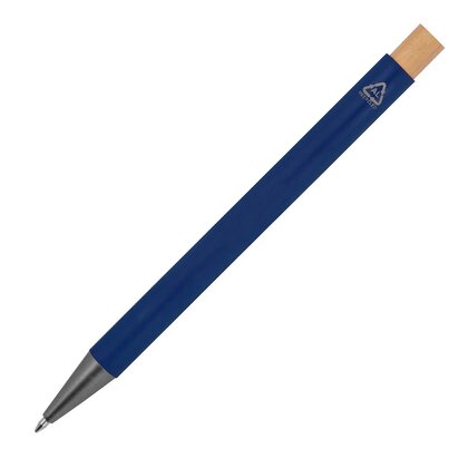 pen made from recycled aluminium with bamboo pusher ROSARIO