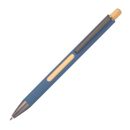 Recycled aluminium pen incl. bamboo window MARIA