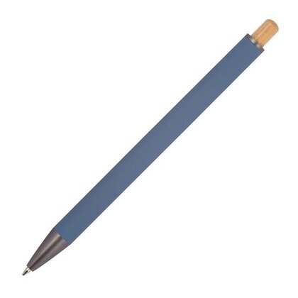 Recycled aluminium pen incl. bamboo window MARIA