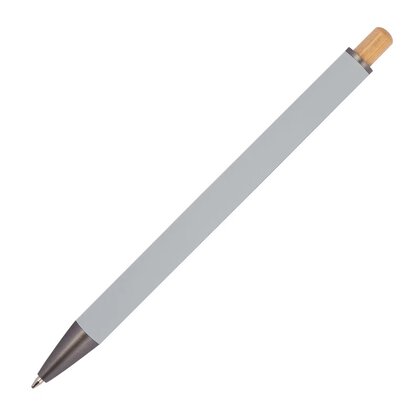 Recycled aluminium pen incl. bamboo window MARIA