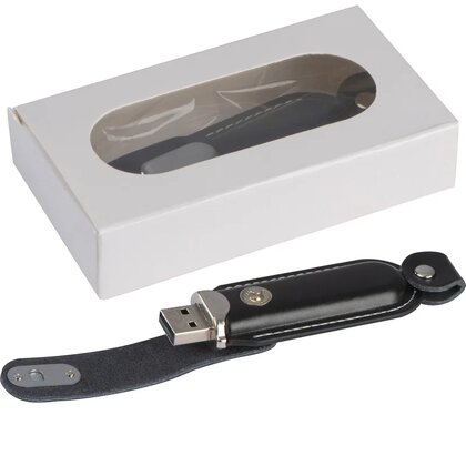 USB Stick with leather cover 4GB