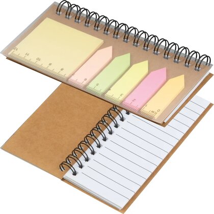 Sticky note set with spiral pad ZOE