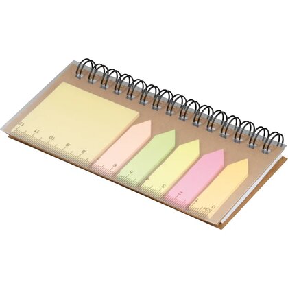 Sticky note set with spiral pad ZOE