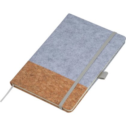 A5 notebook out of cork and felt TERESA