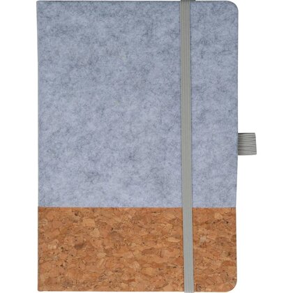 A5 notebook out of cork and felt TERESA