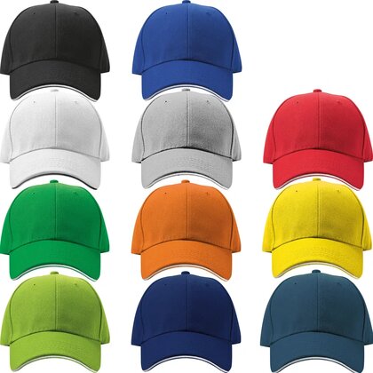 6-panel sandwich baseball cap CURTIS