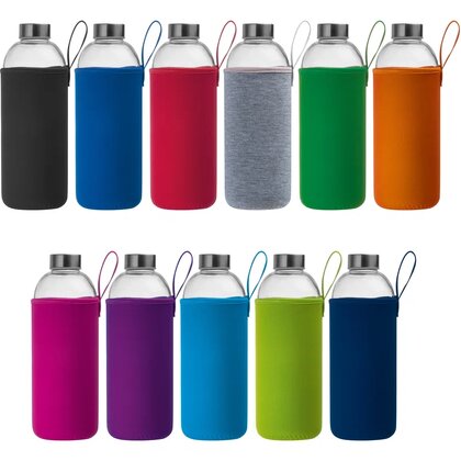 1000 ml glass bottle with neoprene sleeve JESSICA