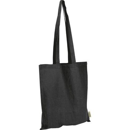 Cotton bag with long handles made from recycled cotton and RPET GLEN