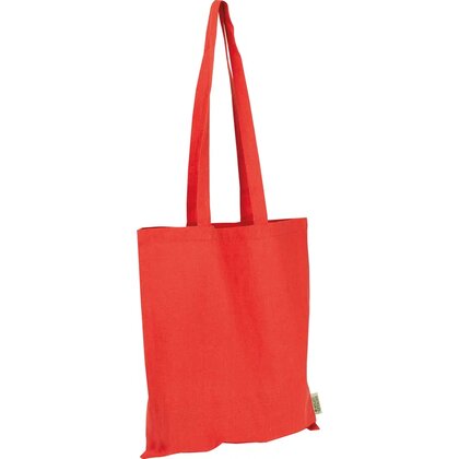 Cotton bag with long handles made from recycled cotton and RPET GLEN