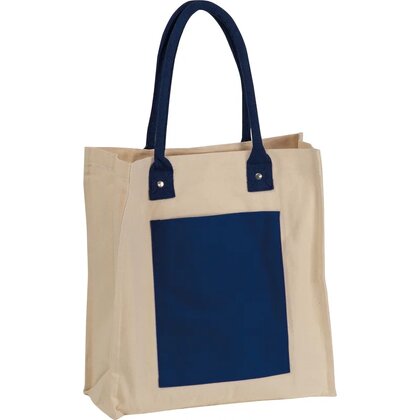 Canvas shopper with long handles RODOLFO