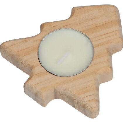Wooden tea light holder BALTASAR