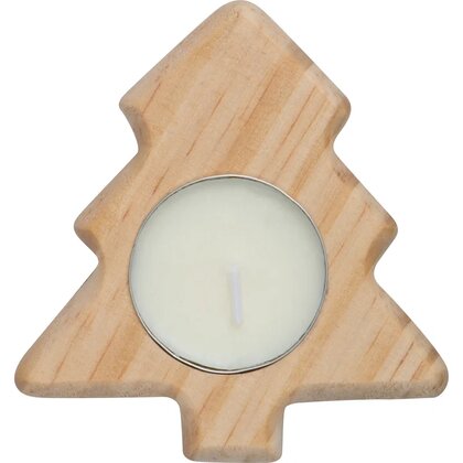 Wooden tea light holder BALTASAR