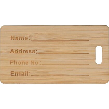 Bamboo luggage tag CIRO