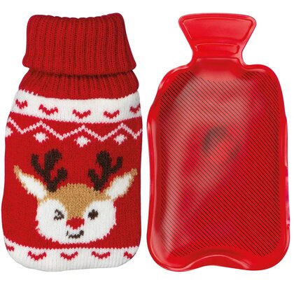 Hand warmer with Christmas knitted cover ROMEO