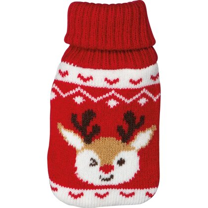 Hand warmer with Christmas knitted cover ROMEO